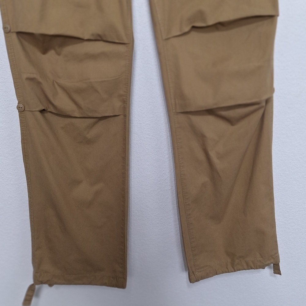 Sean John Men's Tan High Rise Gorpcore Grunge Drawstring Cargo Pants Size 36 - Picture 4 of 10